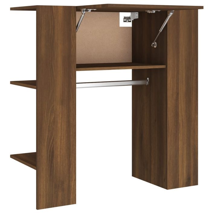 Armoire de couloir Chêne marron 97,5x37x99 cm Bois d'ingénierie - Photo n°2