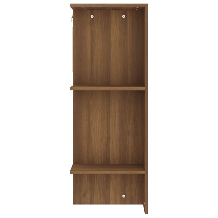 Armoire de couloir Chêne marron 97,5x37x99 cm Bois d'ingénierie - Photo n°8