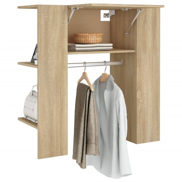 Armoire de couloir Chêne sonoma 97,5x37x99 cm Bois d'ingénierie - Photo n°4