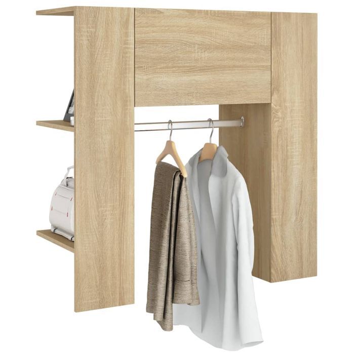 Armoire de couloir Chêne sonoma 97,5x37x99 cm Bois d'ingénierie - Photo n°5