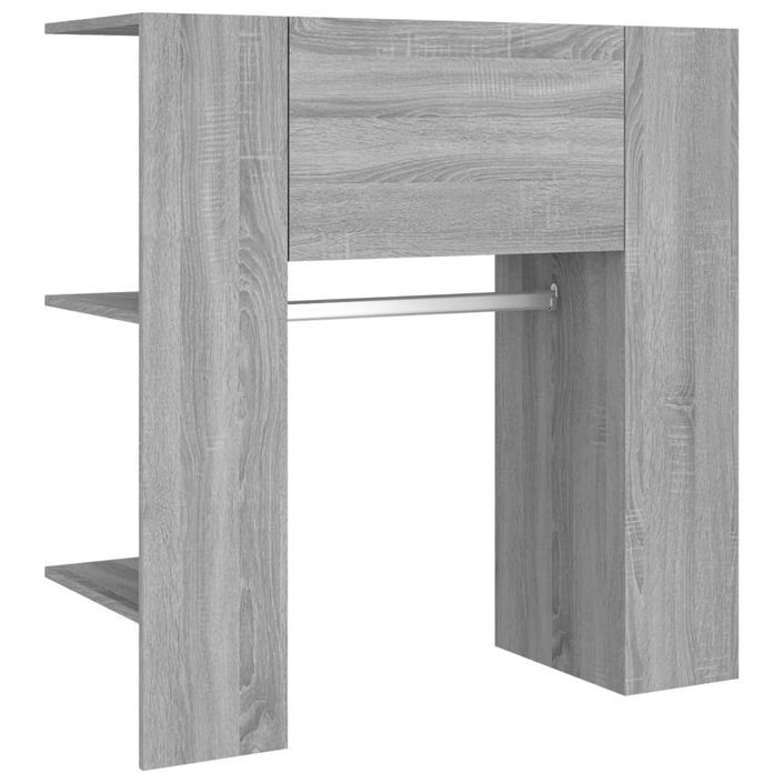 Armoire de couloir Sonoma gris 97,5x37x99 cm Bois d'ingénierie - Photo n°6