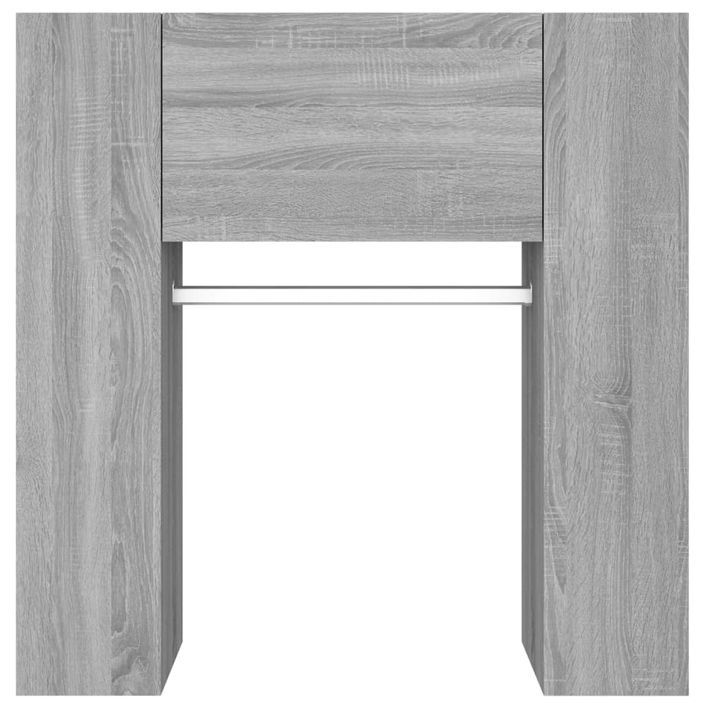 Armoire de couloir Sonoma gris 97,5x37x99 cm Bois d'ingénierie - Photo n°7