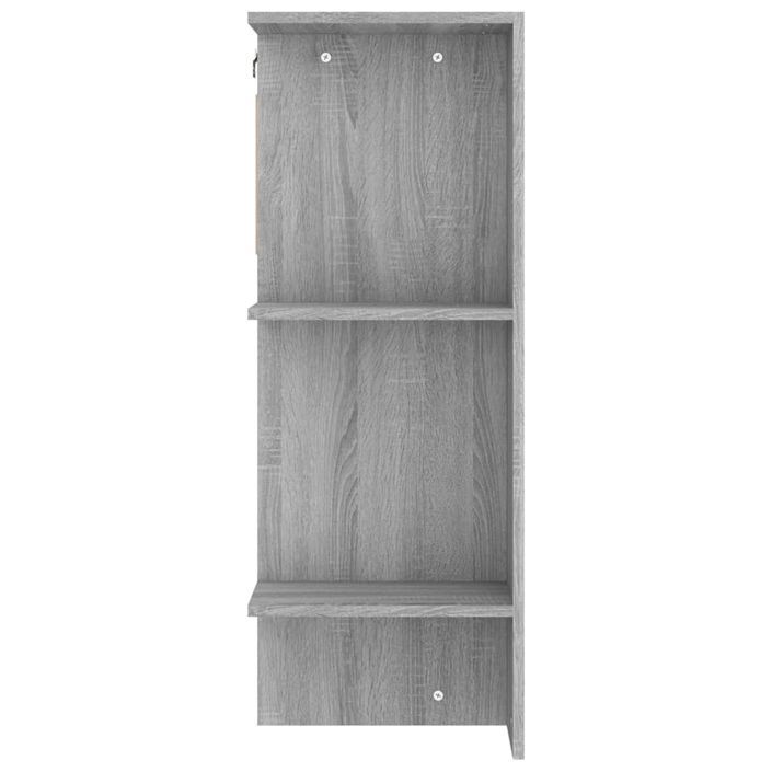 Armoire de couloir Sonoma gris 97,5x37x99 cm Bois d'ingénierie - Photo n°8