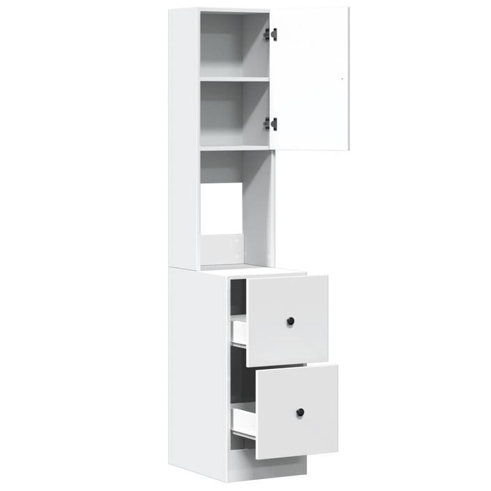 Armoire de cuisine blanc 35x50x180 cm bois d'ingénierie - Photo n°7