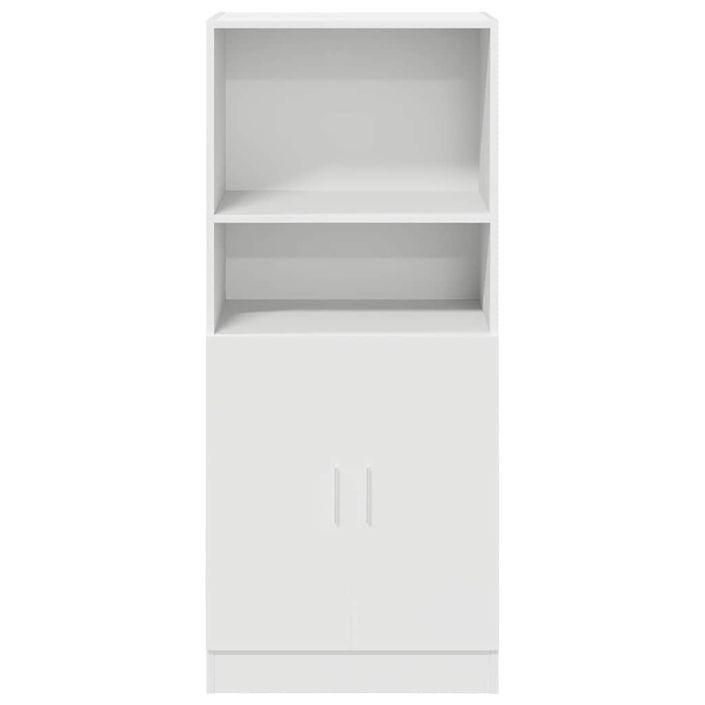 Armoire de cuisine blanc 57x41,5x131,5 cm bois d'ingénierie - Photo n°4