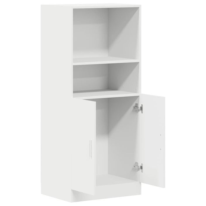 Armoire de cuisine blanc 57x41,5x131,5 cm bois d'ingénierie - Photo n°5