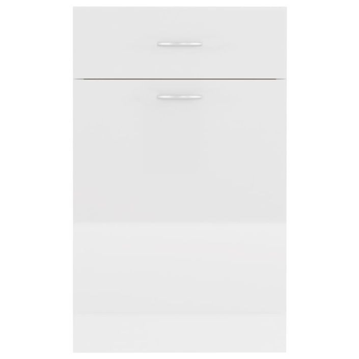 Armoire de cuisine Blanc brillant 50x46x81,5 cm - Photo n°7