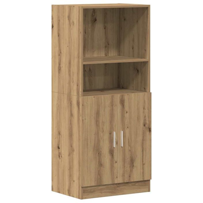 Armoire de cuisine chêne artisanal 57x41,5x131,5 cm - Photo n°2