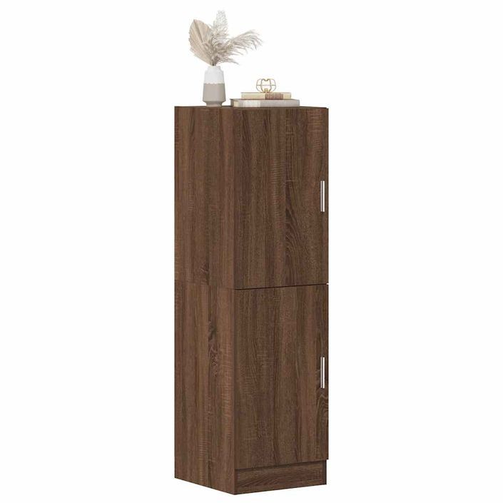 Armoire de cuisine chêne marron 38x41,5x131,5cm bois ingénierie - Photo n°1