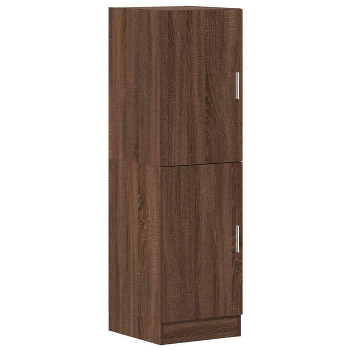 Armoire de cuisine chêne marron 38x41,5x131,5cm bois ingénierie - Photo n°2