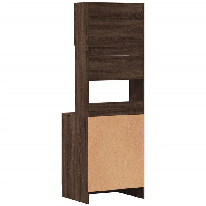 Armoire de cuisine chêne marron 60x50x180 cm bois d’ingénierie - Photo n°6