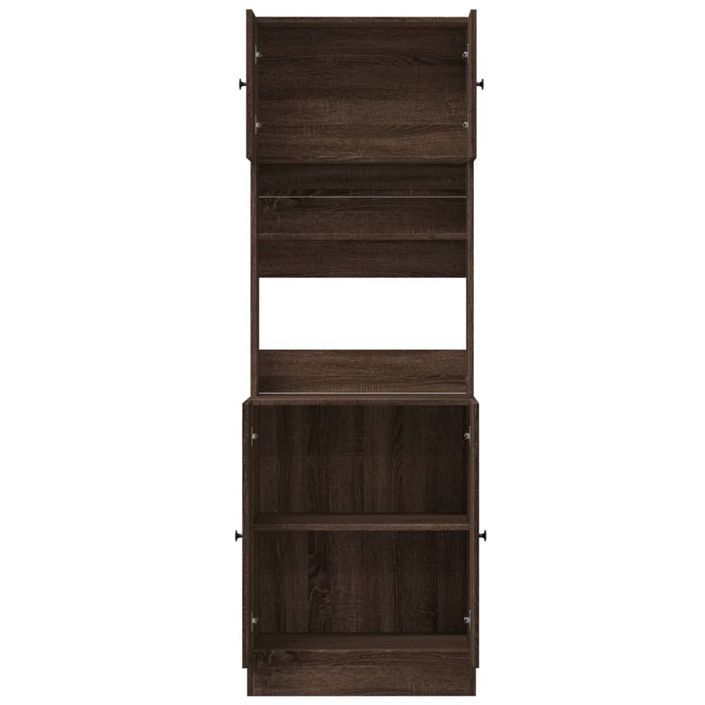 Armoire de cuisine chêne marron 60x50x180 cm bois d’ingénierie - Photo n°8