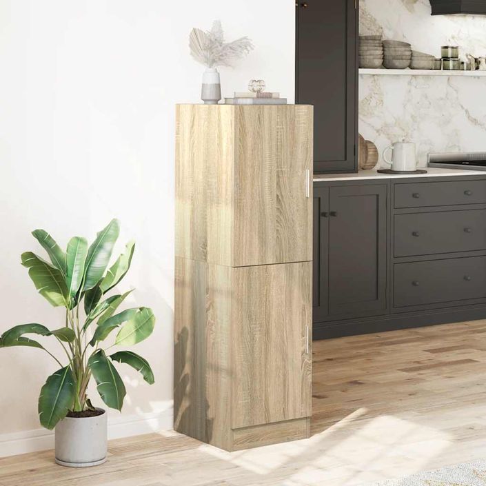 Armoire de cuisine chêne sonoma 38x41,5x131,5cm bois ingénierie - Photo n°3