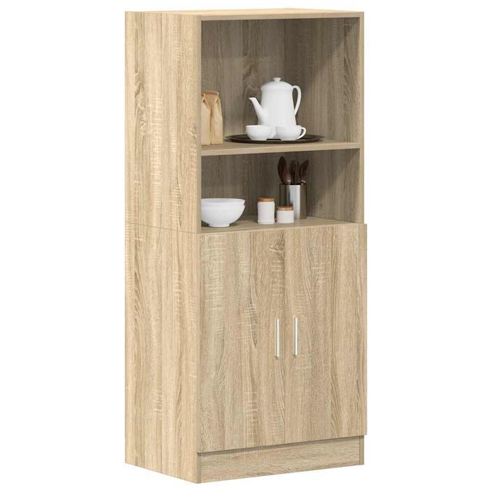 Armoire de cuisine chêne sonoma 57x41,5x131,5cm bois ingénierie - Photo n°1