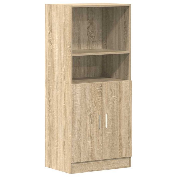 Armoire de cuisine chêne sonoma 57x41,5x131,5cm bois ingénierie - Photo n°2