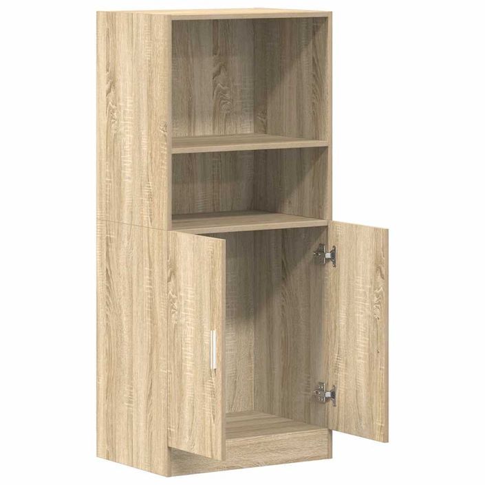 Armoire de cuisine chêne sonoma 57x41,5x131,5cm bois ingénierie - Photo n°5