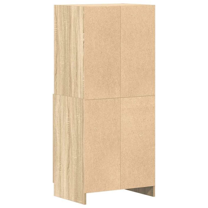 Armoire de cuisine chêne sonoma 57x41,5x131,5cm bois ingénierie - Photo n°7