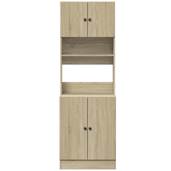 Armoire de cuisine chêne sonoma 60x50x180 cm bois d'ingénierie - Photo n°4