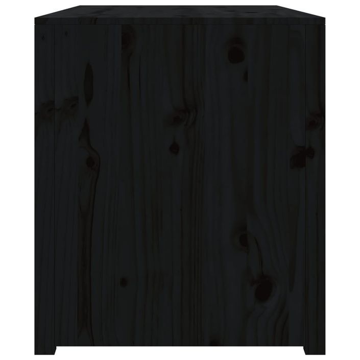 Armoire de cuisine d'extérieur noir 106x55x64cm bois pin massif - Photo n°5