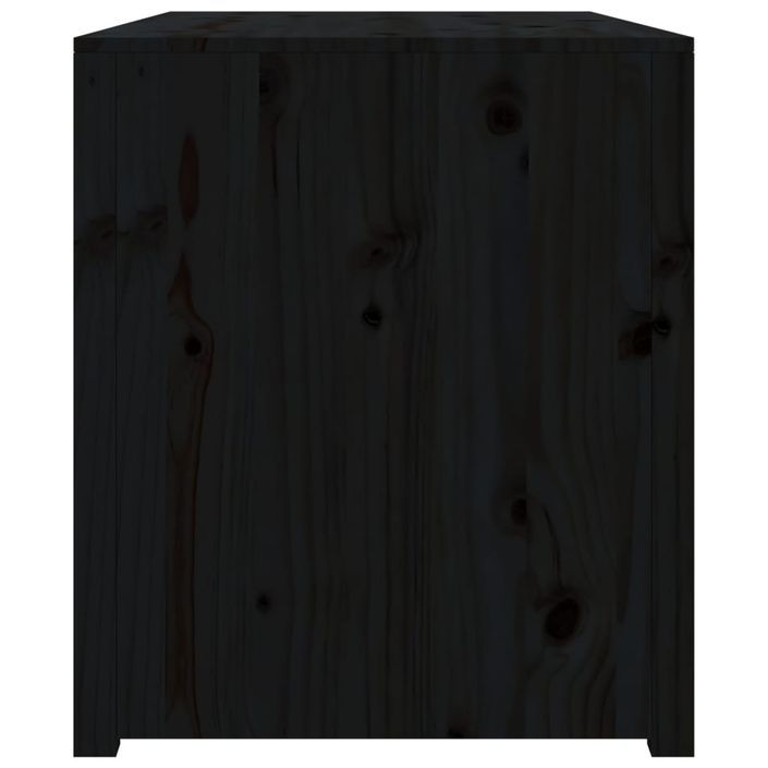 Armoire de cuisine d'extérieur noir 106x55x64cm bois pin massif - Photo n°6