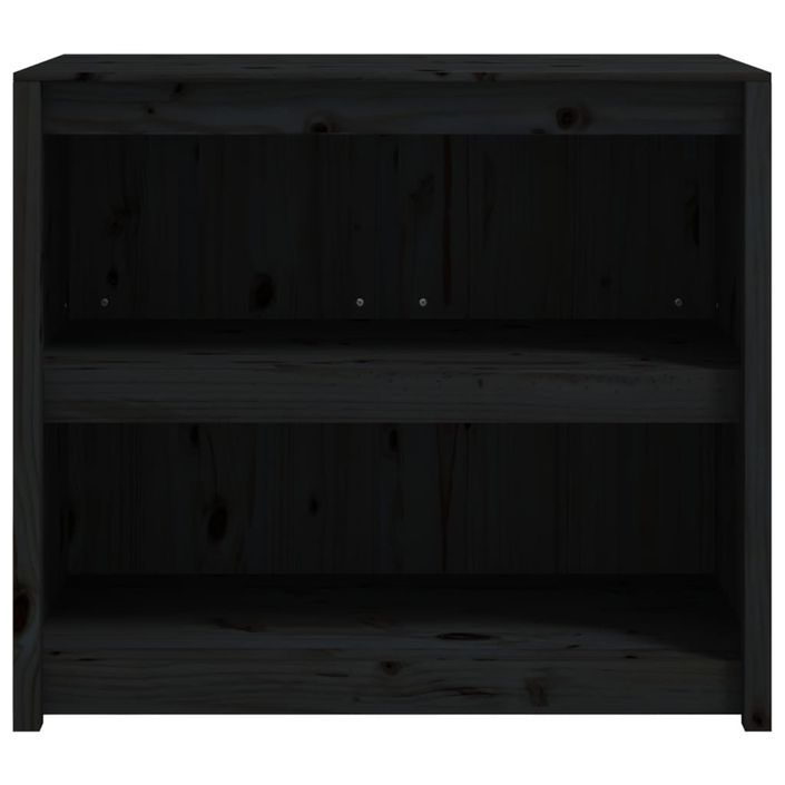 Armoire de cuisine d'extérieur noir 106x55x92cm bois pin massif - Photo n°4
