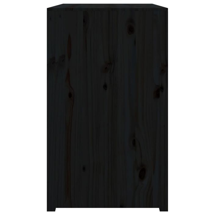 Armoire de cuisine d'extérieur noir 106x55x92cm bois pin massif - Photo n°5