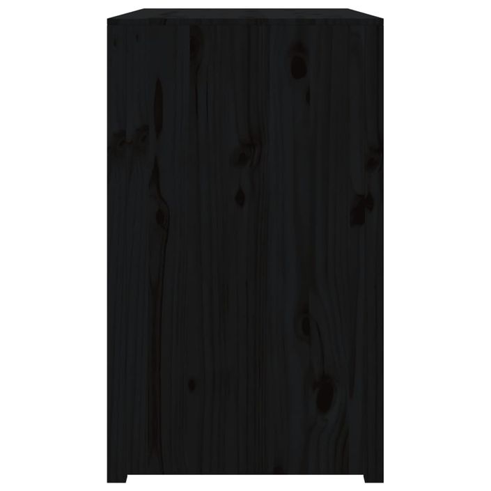 Armoire de cuisine d'extérieur noir 106x55x92cm bois pin massif - Photo n°5