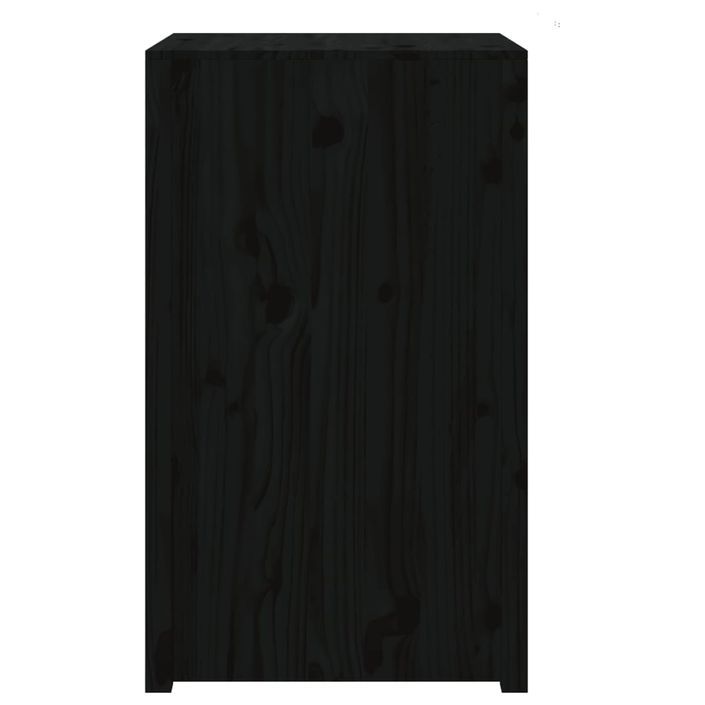 Armoire de cuisine d'extérieur noir 55x55x92 cm bois pin massif - Photo n°5