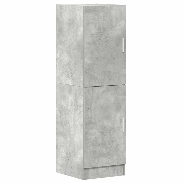 Armoire de cuisine gris béton 38x41,5x131,5 cm bois ingénierie - Photo n°2