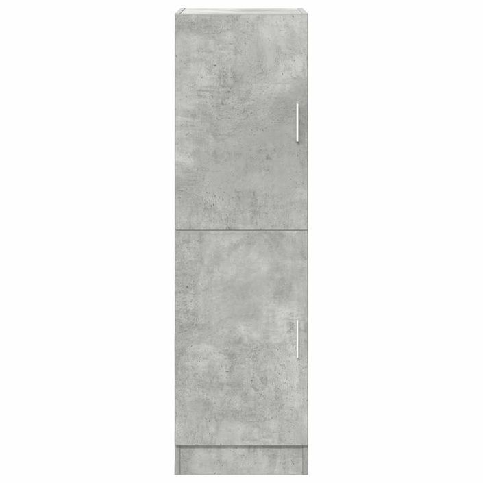 Armoire de cuisine gris béton 38x41,5x131,5 cm bois ingénierie - Photo n°4