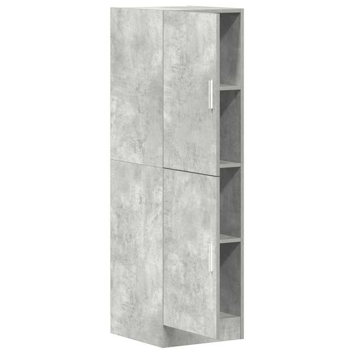 Armoire de cuisine gris béton 38x41,5x131,5 cm bois ingénierie - Photo n°5