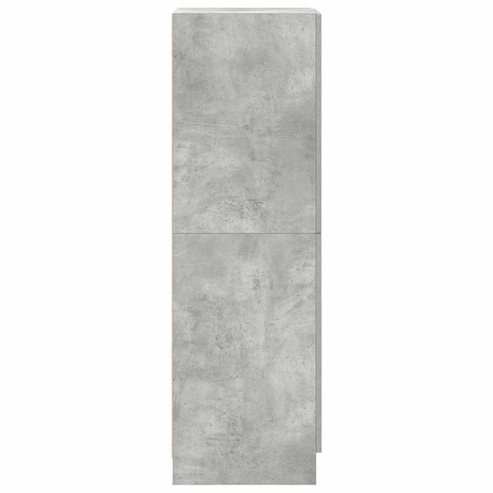 Armoire de cuisine gris béton 38x41,5x131,5 cm bois ingénierie - Photo n°6