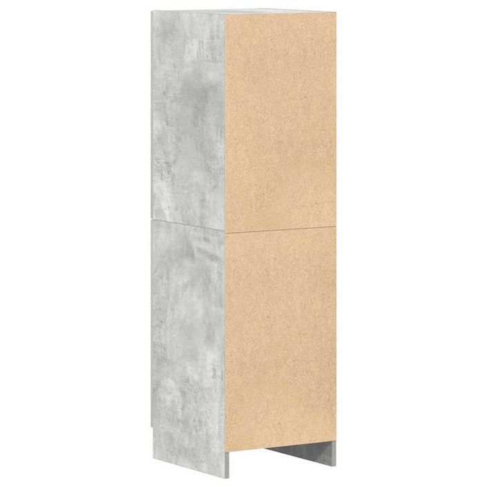 Armoire de cuisine gris béton 38x41,5x131,5 cm bois ingénierie - Photo n°7