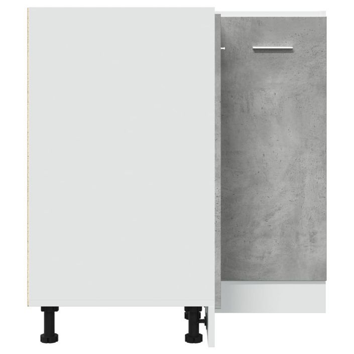 Armoire de cuisine gris béton 75,5x75,5x81,5 cm bois ingénierie - Photo n°5