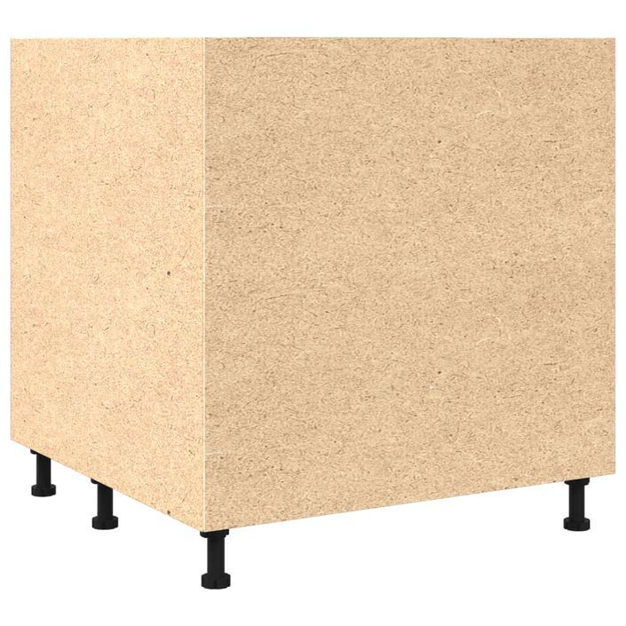 Armoire de cuisine gris béton 75,5x75,5x81,5 cm bois ingénierie - Photo n°6