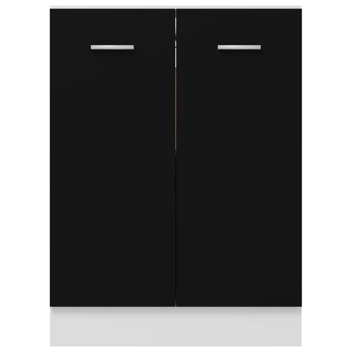 Armoire de cuisine Noir 60x46x81,5 cm 2 - Photo n°6
