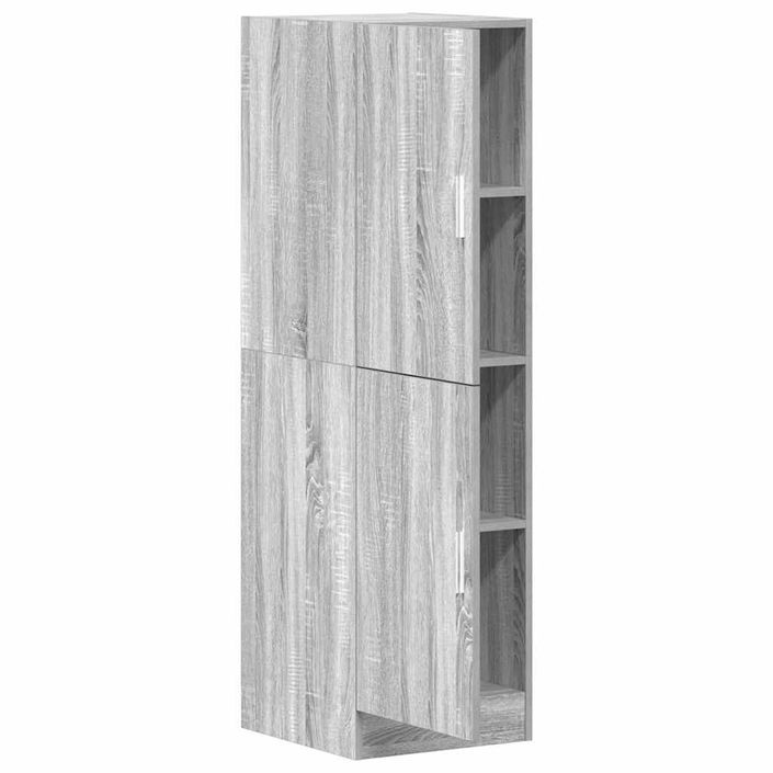 Armoire de cuisine sonoma gris 38x41,5x131,5 cm bois ingénierie - Photo n°5