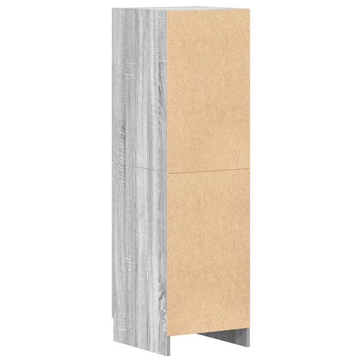 Armoire de cuisine sonoma gris 38x41,5x131,5 cm bois ingénierie - Photo n°7