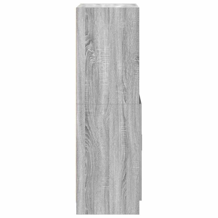 Armoire de cuisine sonoma gris 57x41,5x131,5 cm bois ingénierie - Photo n°6