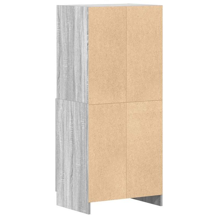 Armoire de cuisine sonoma gris 57x41,5x131,5 cm bois ingénierie - Photo n°7