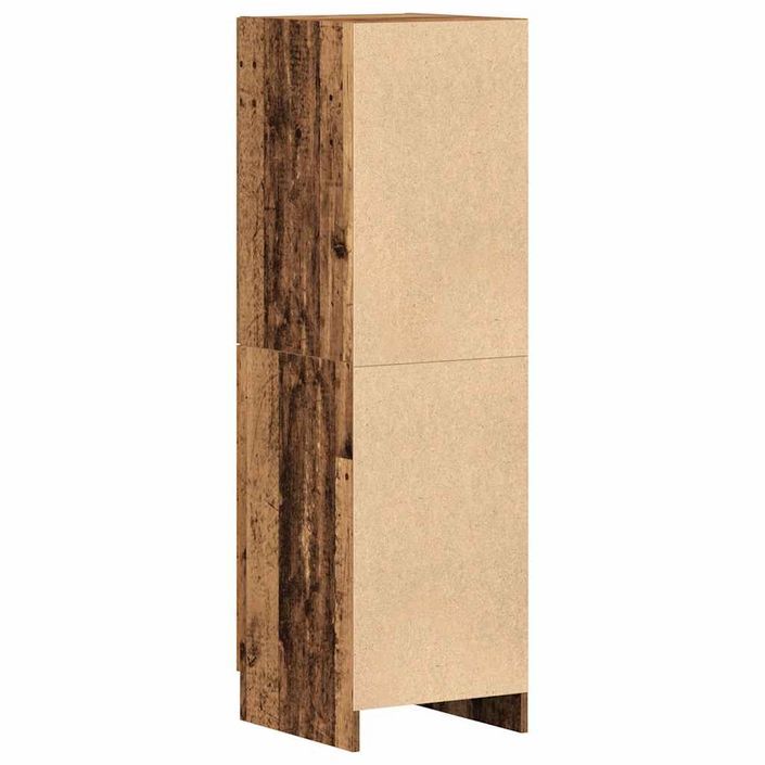 Armoire de cuisine vieux bois 38x41,5x131,5 cm bois ingénierie - Photo n°7