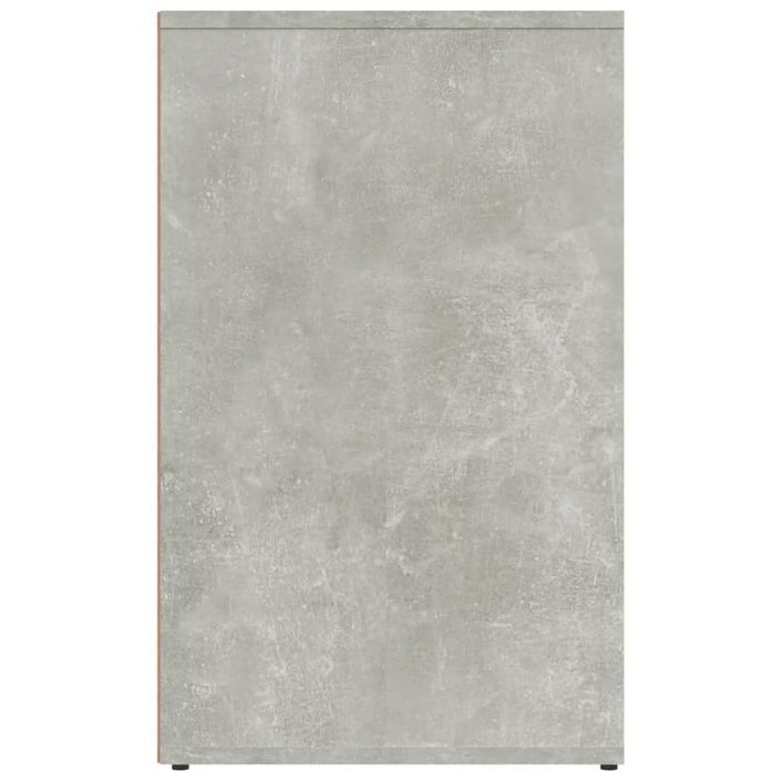 Armoire de dressing Gris béton 80x40x65 cm Bois d'ingénierie - Photo n°4