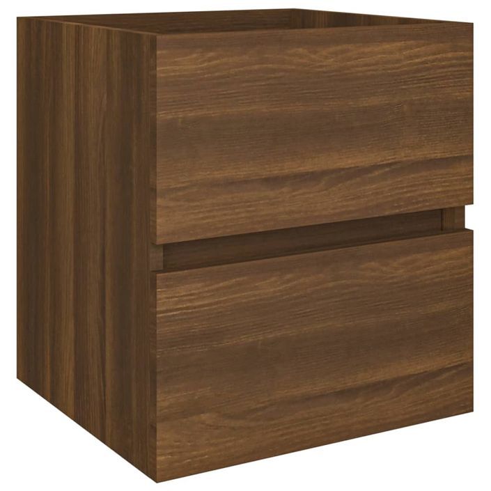 Armoire de lavabo Chêne marron 41x38,5x45 cm Bois d'ingénierie - Photo n°1