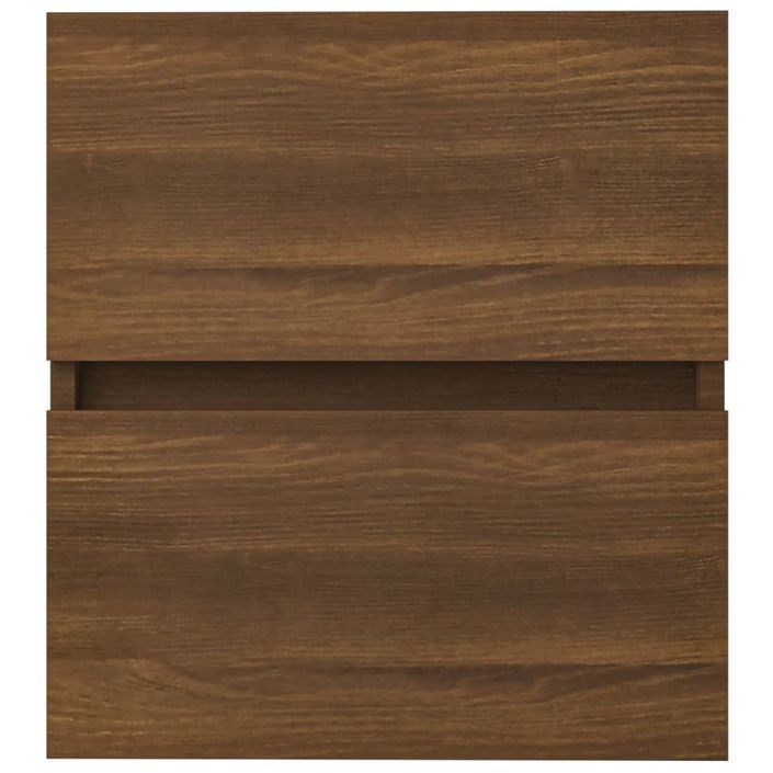 Armoire de lavabo Chêne marron 41x38,5x45 cm Bois d'ingénierie - Photo n°5