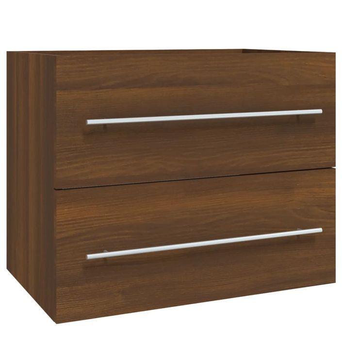 Armoire de lavabo Chêne marron 60x38,5x48 cm Bois d'ingénierie - Photo n°1