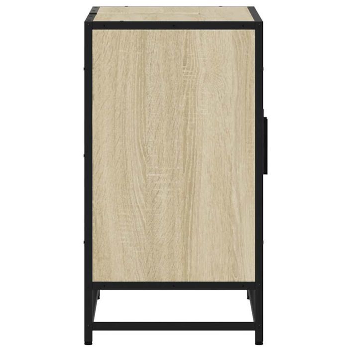 Armoire de lavabo de salle de bain chêne sonoma 90x33x60 cm - Photo n°6