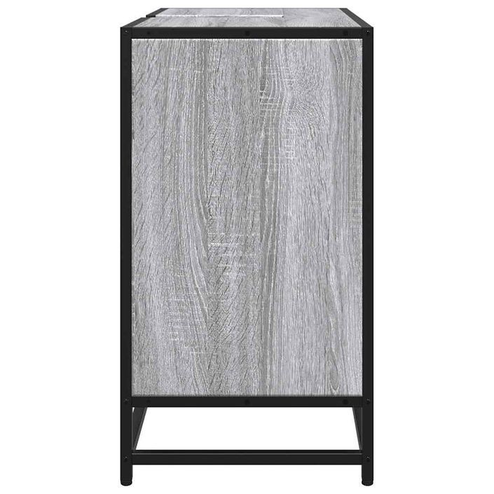 Armoire de lavabo de salle de bain sonoma gris 65x33x60 cm - Photo n°6