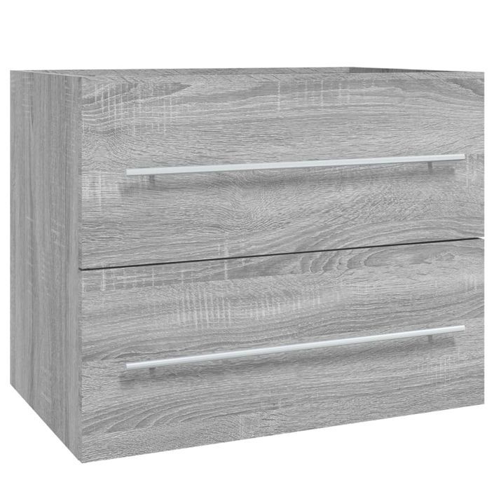 Armoire de lavabo Sonoma gris 60x38,5x48 cm Bois d'ingénierie - Photo n°1