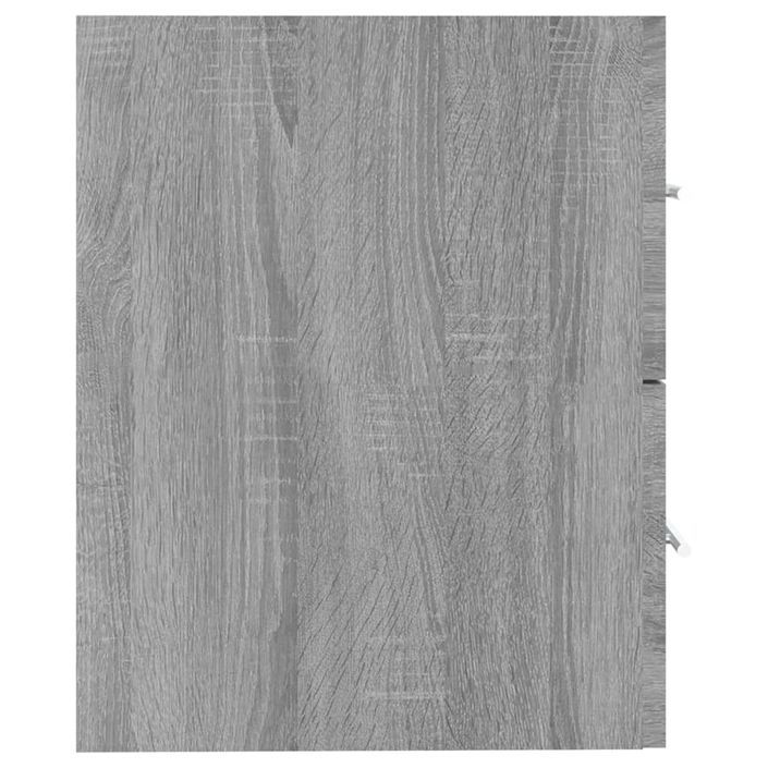 Armoire de lavabo Sonoma gris 60x38,5x48 cm Bois d'ingénierie - Photo n°4