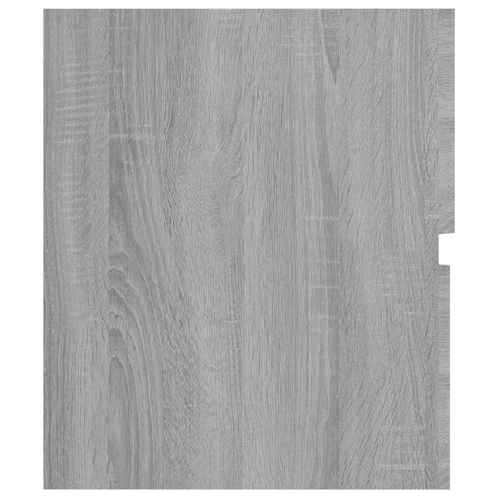 Armoire de lavabo Sonoma gris 80x38,5x45 cm Bois d'ingénierie - Photo n°8